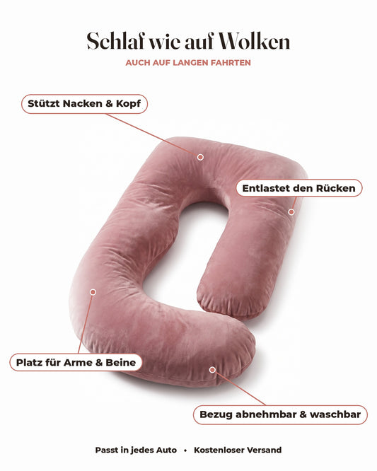 Elmorel Beifahrerkissen: stützt Nacken und Kopf, entlastet den Rücken, Bezug waschbar